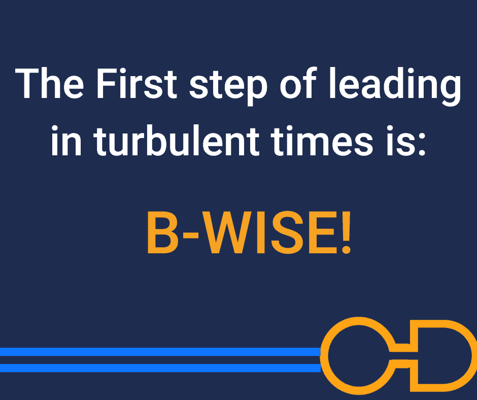 Graphic Image O.D - The First step of leading in turbulent times